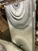 Grey, Silver Artwork 150 x 100cm