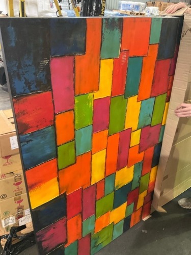 Bundle of 4 Artworks, Blocks of colours 170 x 120cm