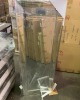 Silver Square Mirror + Silver Stand 160 x 55cm