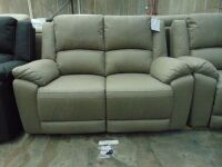GAUCHO Fabric 2 seater RECLINER Lounge- MIST