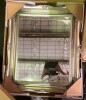 Silver Square Hanging Mirror 65 x 55cm