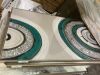 Silver, Teal, White with Texture Artwork 150 x 100cm