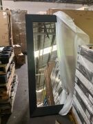 Black Square Standing Mirror 210 x 120cm