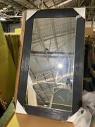 Black Square Standing Mirror 210 x 120cm