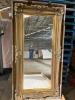 Gold square mirror 188 x 96cm - 4
