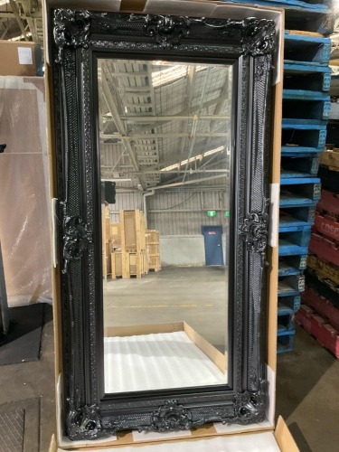Black square mirror 188 x 96cm