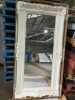 White square mirror 188 x 96cm