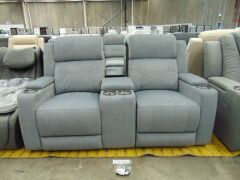 LEMAN Fabric 2 Seater recliner Lounge - LAVA - 2