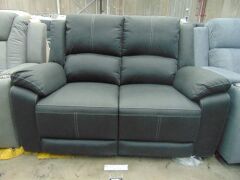 DNL LEMAN Fabric 2 Seater recliner Lounge - LAVA