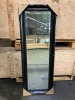 Black Square Standing Mirror. 140 x 50cm