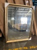 Gold Square Mirror 130 x 100cm, Hanging Mirror