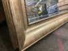 Gold Square Mirror 130 x 100cm, Hanging Mirror - 3