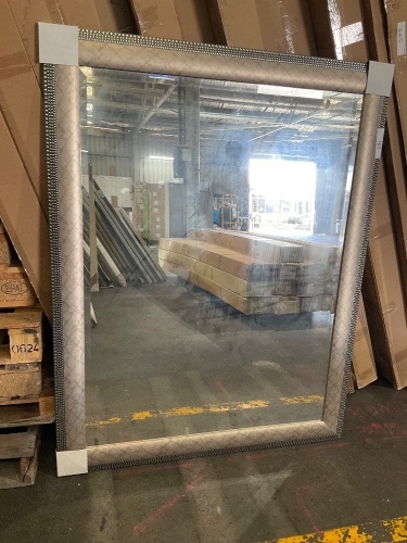 Black Square Standing Mirror 140 x 110cm
