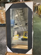 Black Square Standing Mirror 180 x 95cm