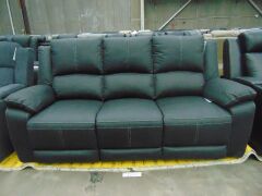 GAUCHO Fabric 3 SEATER recliner Lounge - JET