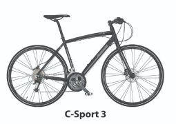 Bianchi Bike- Model YOB55C43KW - C-Sport 3 Alivio 27Sp Disc HYD 43cm