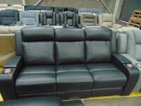 PORTMAN Leather 3 SEATER ELECTRIC RECLINER Lounge /LEA*EBO