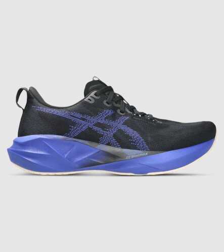 Asics Novablast 5 Mens (2E Wide) Mens &mdash; Black/Cobalt Burst &mdash; US 9