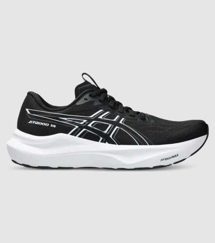 Asics Gt-2000 14 (2E (Wide)) Womens &mdash; Black/White &mdash; US 8.5