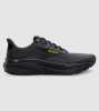 Brooks Ghost 17 / Ebony (Mens, 2E (Wide)) &mdash; Ebony/Black/Yellow &mdash; US 11.5