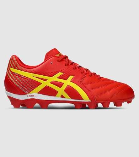 Asics Lethal Flash It 3 GS (Kids) Football Boots &mdash; Fiery Red/Vibrant Yellow &mdash; US 5
