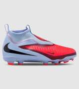 Nike Jr Phantom 6 High Acad FG / MG / Royal Tint / Brt Crimson (Kids) &mdash; Royal Tint/Bright Crimson-Black &mdash; US 6
