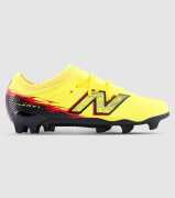 New Balance Furon Team V8 FG Jnrs (Kids) &mdash; Punch Yellow/Black/Fire Cracker &mdash; US 12