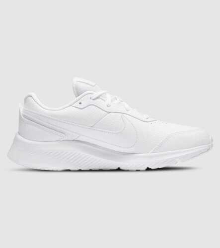 Nike Varsity Leather GS White / (Kids) &mdash; White/White-White (Triple White) &mdash; US 5