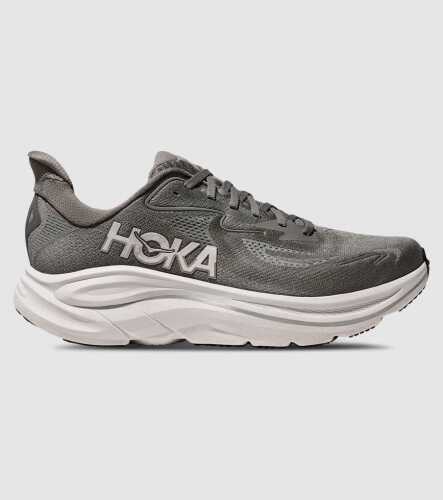 Hoka M Clifton 10 (Mens) &mdash; Asteroid / Silver &mdash; US 9.5