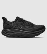 Hoka W Clifton 10 Wide (Womens) &mdash; Black / Black &mdash; US 7