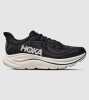 Hoka W Clifton 10 Wide (Womens) &mdash; Black / White &mdash; US 8.5