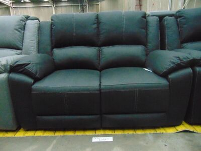 GAUCHO Fabric 2 SEATER recliner Electric Lounge 2ERER*JET