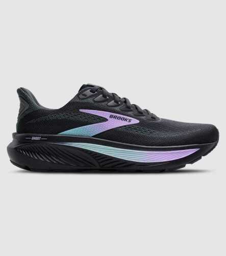 Brooks Ghost 17 (Womens) &mdash; Grey/Clearwater/Purple &mdash; US 9