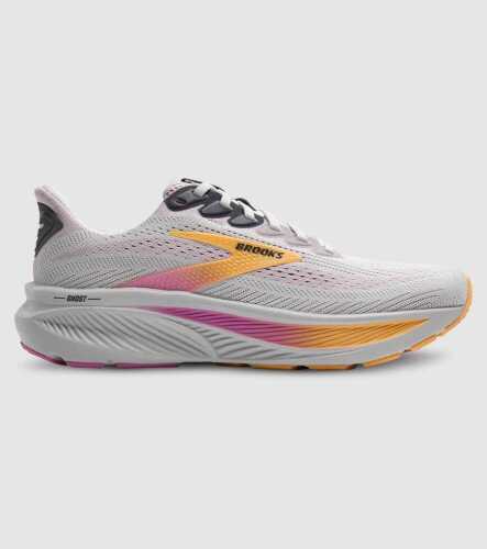 Brooks Ghost 17 / Oyster / Apricot (Womens, D (Wide) &mdash; Oyster/Apricot/Pink &mdash; US 8.5