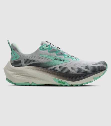 Brooks W Ghost Trail (Womens) &mdash; Harbor Mist/Poppy/Yucca &mdash; US 8.5