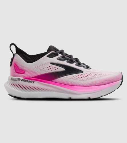 Brooks W Glycerin GTS 23 (Womens) &mdash; White/Phantom/Cyber Pink &mdash; US 9