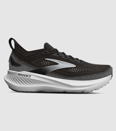 Brooks W Glycerin GTS 23 (Womens) Wide D &mdash; Black/Grey/White &mdash; US 7.5