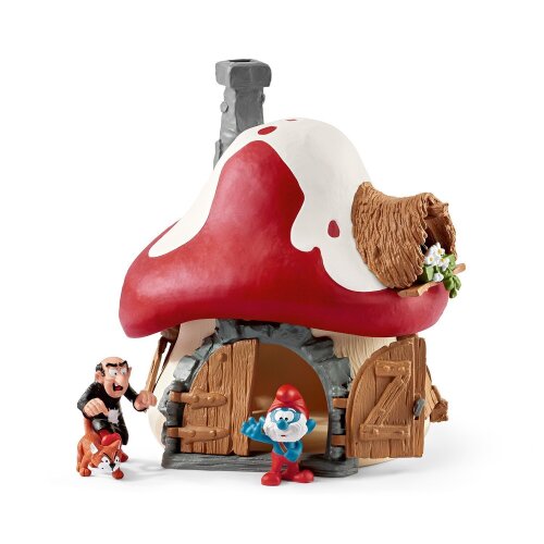 chleich Smurfs - Smurf House with 2 Figures (New)