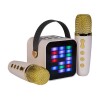 WIRELESS KARAOKE DUO WHITE AND GOLD (New)
