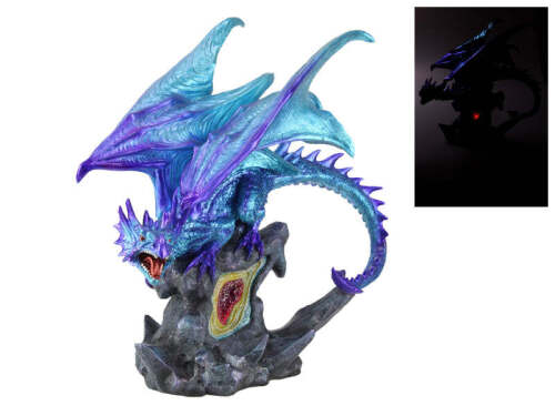 Electric Blue Dragon with Light 40cm (New)