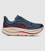 Hoka M Bondi 9 Wide (Mens) &mdash; Thunder Cloud / Vermillion &mdash; US 9.5