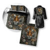 Bambury Tiger in Flowers Printed Quilt Cover Bundle, KB Size