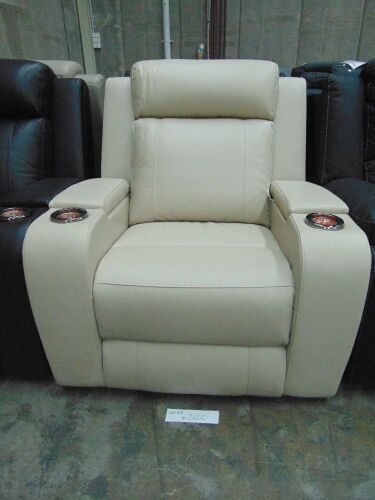 PORTMAN Leather SINGLE SEATER ELECTRIC RECLINER - IVO