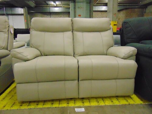 DUSTY Leather 2 SEATER RECLINER-LIGHT SP