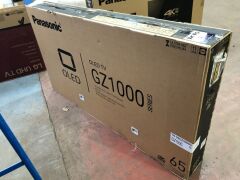 Panasonic 65" Television, Model: OLED GZ1000 Series, Serial No: MV9420002 - 3