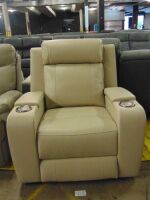 PORTMAN Leather SINGLE SEATER ELECTRIC RECLINER - IVO