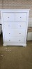 5-Drawer White Tallboy - RRP $799 - Ex-Display