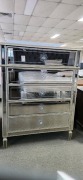 Glass Drawer Chest 5 Draws - RRP $1499 - Ex-Display