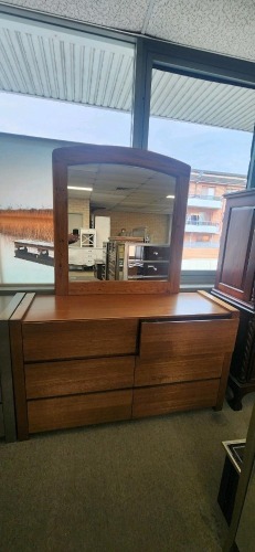 Drawer Chest 6 draws with Mirror - RRP $1899 - Ex-Display