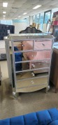 Drawer Chest 6 Draws in glass - RRP $1099 - Ex-Display